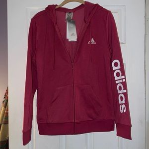 Adidas zip up hoodie with pockets